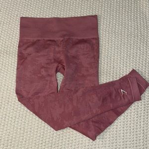 Gymshark pink camo seamless leggings